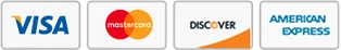 Accepted payment cards